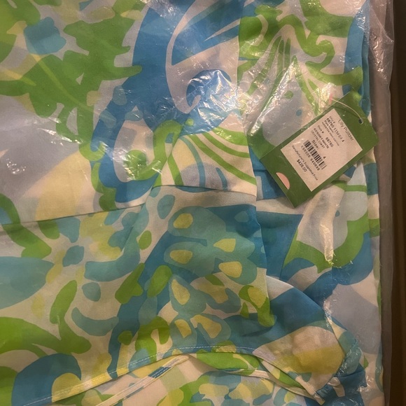 NWT🩵LILLY PULITZER 4 KINGSTON MAXI CAFTAN CRYSTAL COAST GRAIL FIND!!!🩵 - Picture 13 of 13